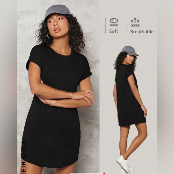 SHEIN Dresses & Skirts - 🆕 SHEIN Little Black TShirt Dress, XL